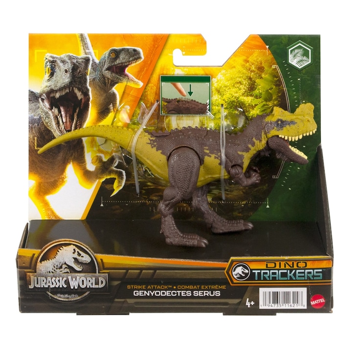 Figurina Jurassic World Dino Trackers - Strike Attack, Dinozaur Genyodectes Serus
