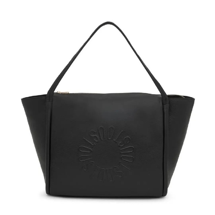 TOUS Miranda női táska, valódi bőr, fekete, 28,5x50x7cm