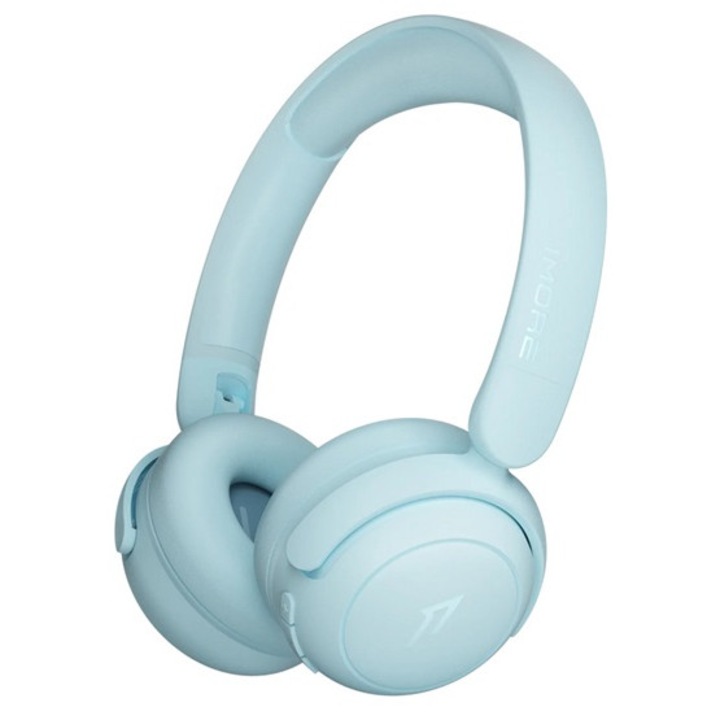 1more sonoflow mini hq20 bluetooth fejhallgató sztereo, v5.3, mikrofon, aktív zajszűrő, gyerek méret, világoskék