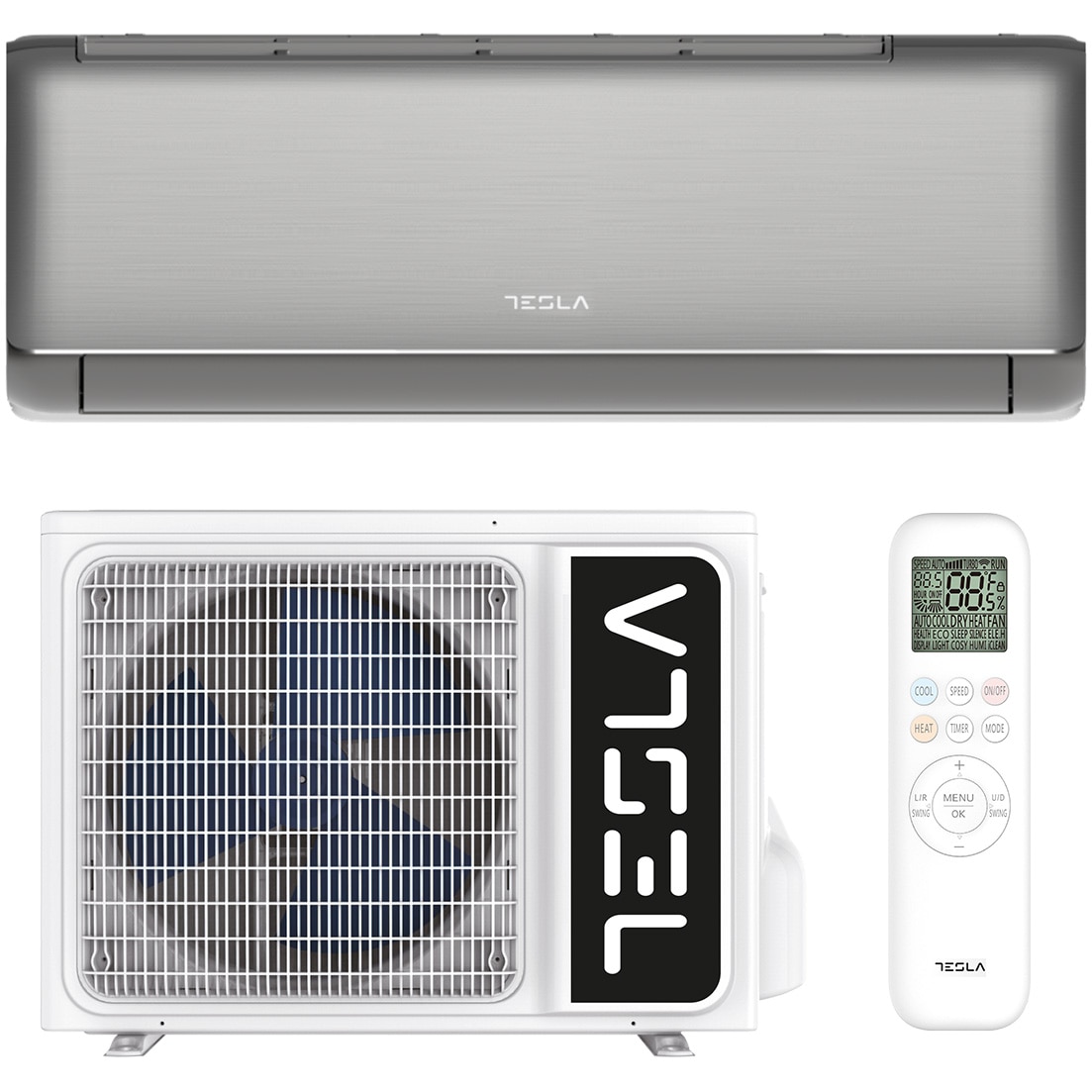 Aparat de aer conditionat Tesla Advance 12000 BTU WI-FI, Clasa A+++/A++, Turbo, I Feel, Functie Antifungica, Filtru lavabil, Filtru cu densitate crescuta, flux aer 3D, Incalzire un