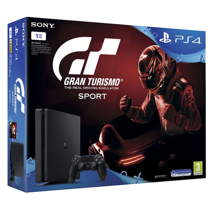 Конзола PlayStation 4 Slim Sony, 1 TB + Игра Gran Turismo Sport PlayStation 4