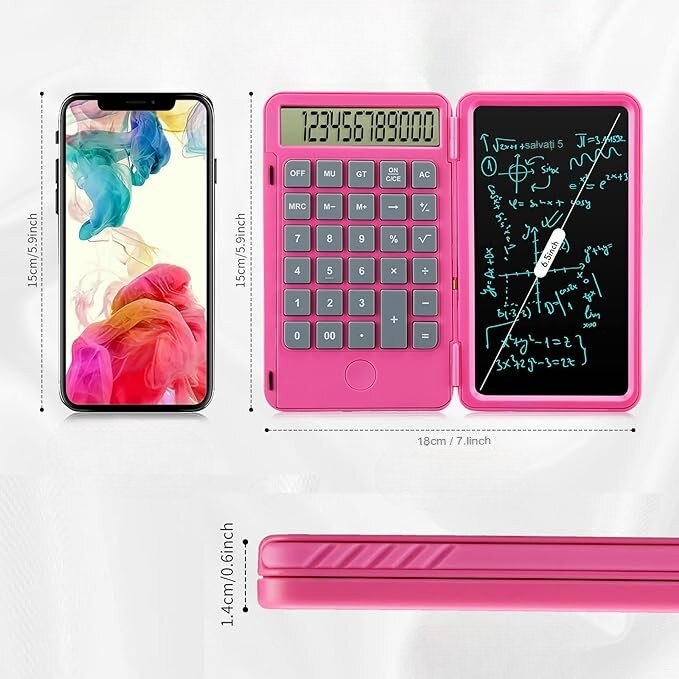 Calculator de Birou Portabil By Fitilomania, Reincarcabil, Ecran LCD ...
