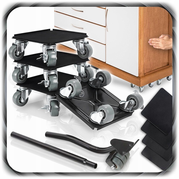 Role pentru transportul si mutarea mobilei, pivotante cu frana Pixel