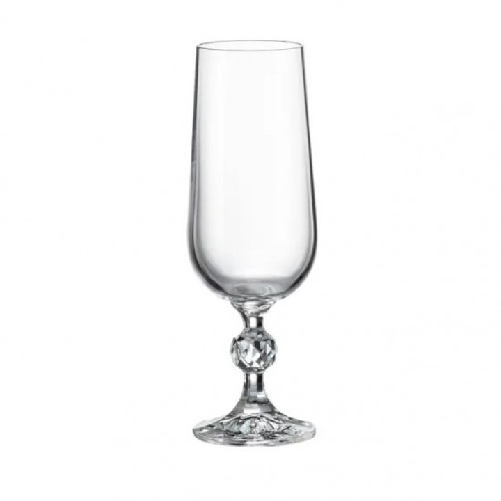 Комплект Чаши Crystalite Bohemia Sterna, За шампанско, 180 ml, 6 бр