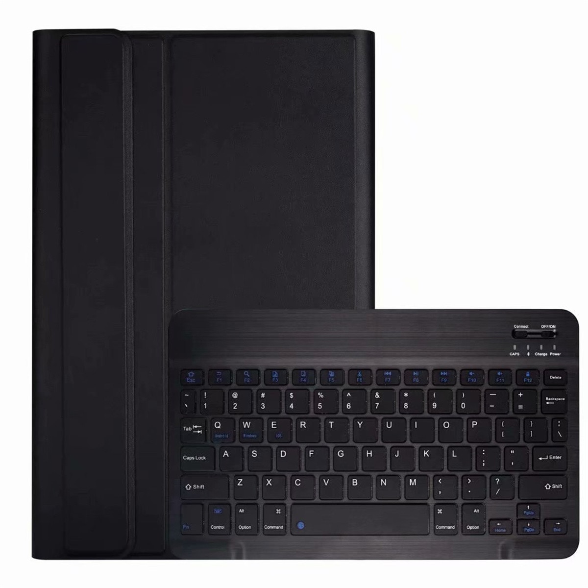 Husa cu tastatura Bluetooth magnetica pentru Samsung Galaxy Tab A8/A22, tastatura detasabila, husa din PU cu carcasa din policarbonat, 3 unghiuri de vizionare, negru, 0805BM-BST3066799