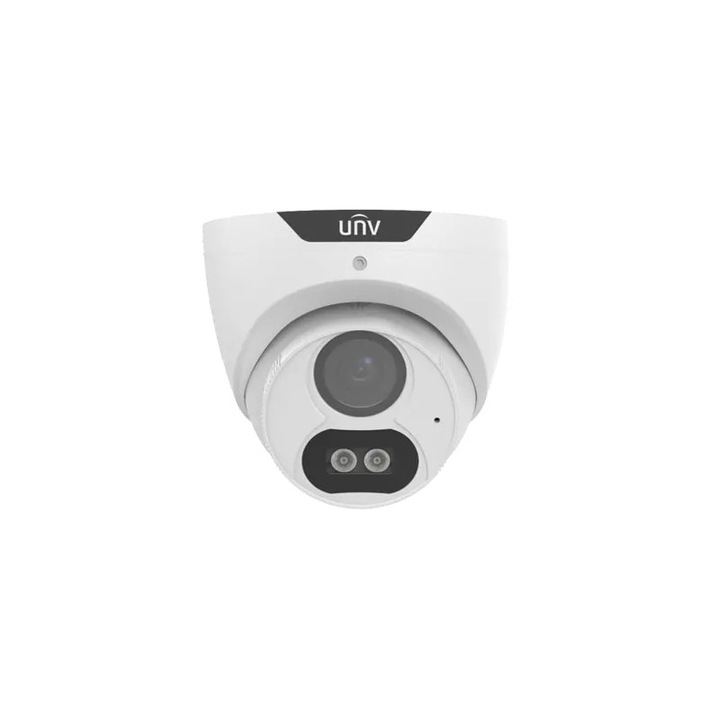 Камера за видеонаблюдение, Uniview, ColorHunter AnalogHD 2MP, обектив 2.8 мм, широкоъгълно разстояние 40 м, микрофон