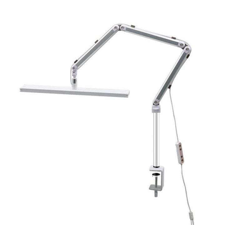 Lampa Portabila, Selfie Light, Clip-On, Reglaj luminozitate continuu, Ajustare unghi, Depozitare compacta, USB, Negru