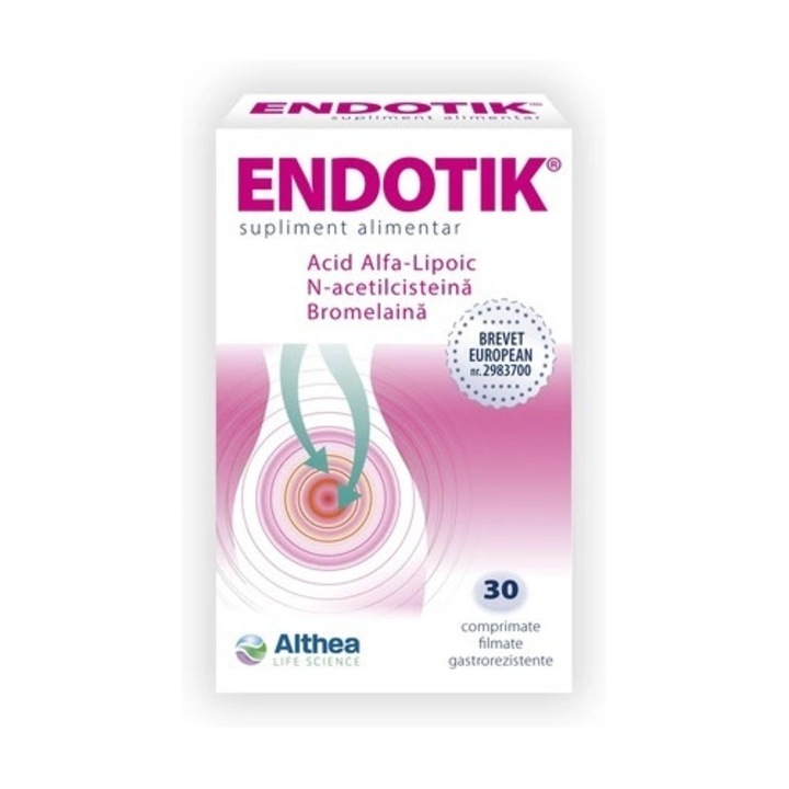 Supliment pentru sanatatea aparatului uro-genital Endotik, 30 comprimate, Althea Life Science
