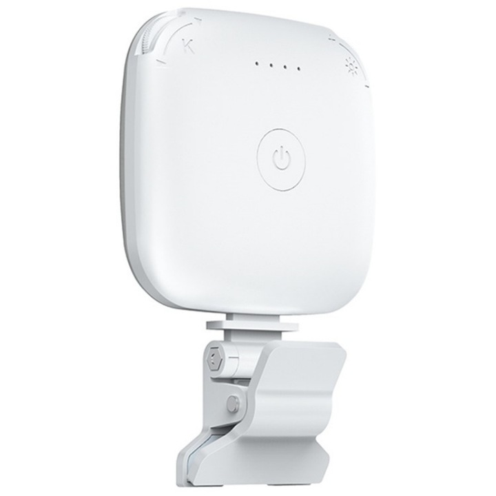 Lampa Portabila, Selfie Light Clip-On Mini, Lumina Fill LED, Moduri de Iluminare 3, Incarcare USB, Suport Clip-On, Alb