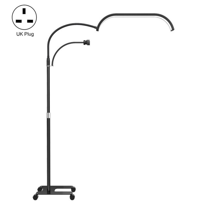 Lampa Portabila, Selfie Light 63X, Lumina reglabila, Telecomanda, Lumina soft, Alimentare Priza UK, Negru