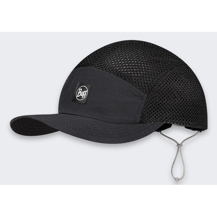 Sapca sport Buff 5 Panel Air Cap, neagra, pentru barbati