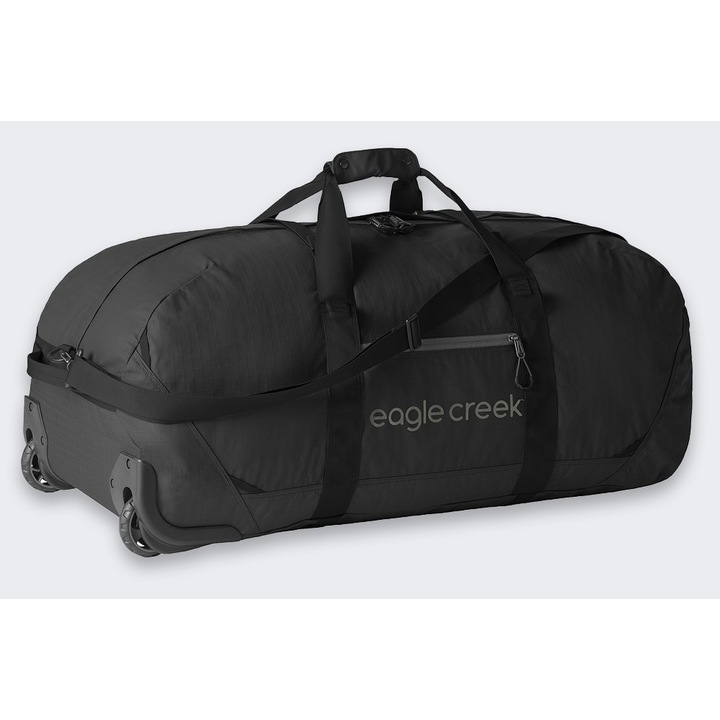 Geanta de voiaj Eagle Creek 110L, neagra, 86x38x36cm, din material reciclat