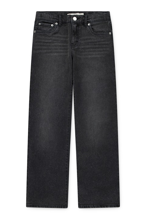 Levi's, Bő szárú pamuttartalmú farmernadrág, Antracitszürke