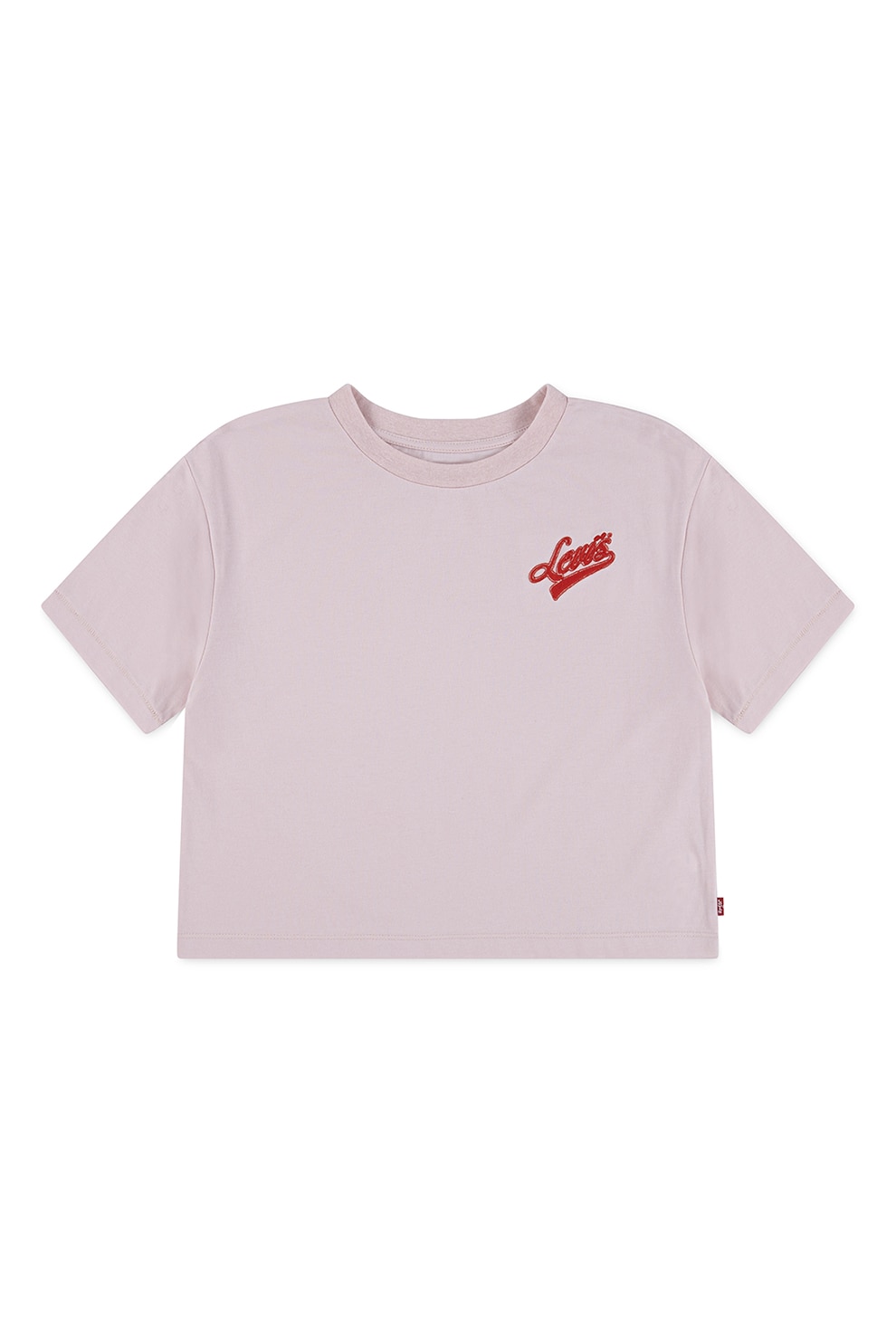 Levi's, Tricou cu detaliu cu broderie logo, Roz pal, 152 CM