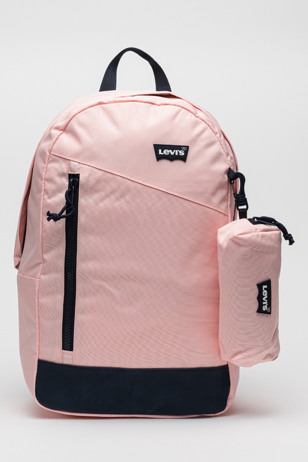 Levi's, Rucsac cu logo, Negru, Roz pastel