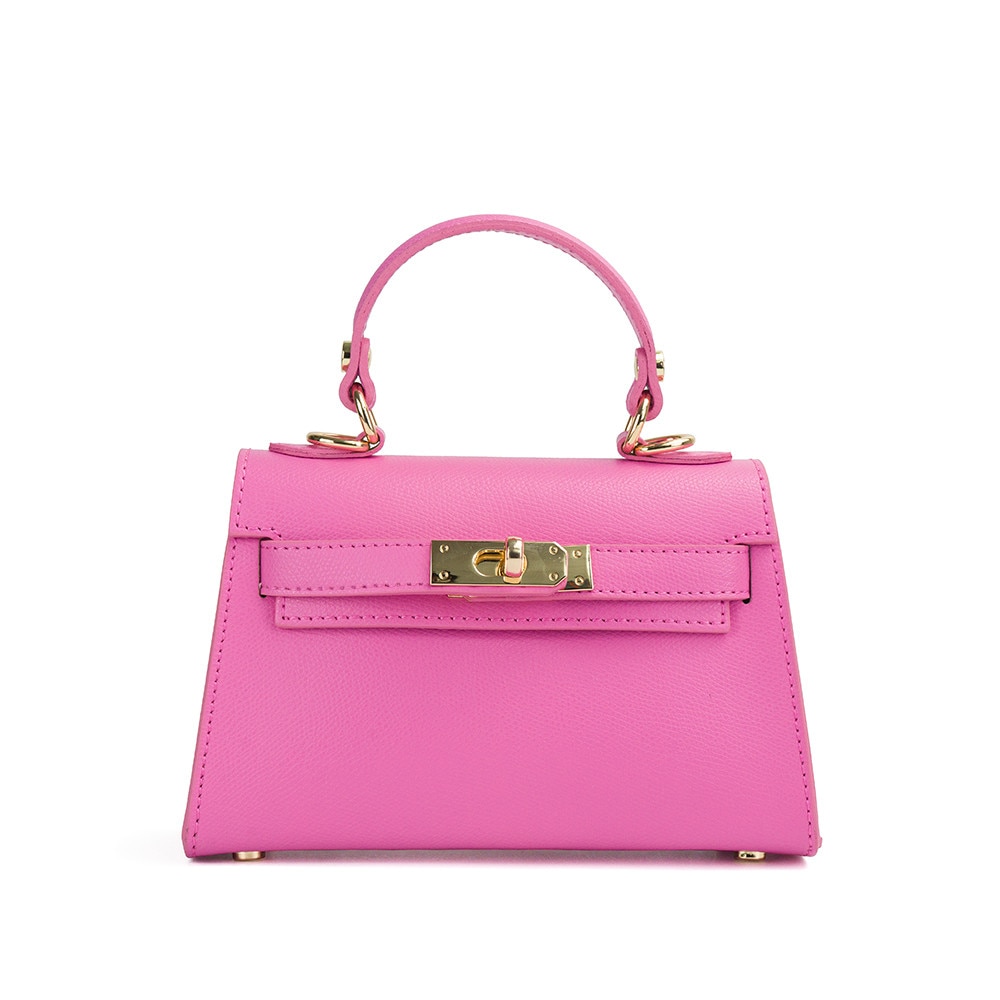 Poseta Piele Thea Baby - Roz Bombon, Geanta Casual din Piele Naturala ...