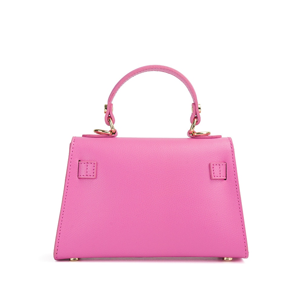 Poseta Piele Thea Baby - Roz Bombon, Geanta Casual din Piele Naturala ...