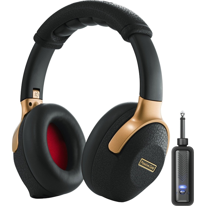 Слушалки Positive Grid Spark Neo On-Ear, True Wireless, Bluetooth, Stereo, Свързване с китара, Spark AI, Звукоизолация, Режими на усилвател за китара, Черни