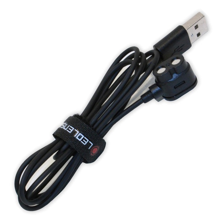 Магнитен кабел за зареждане за фенерчета Ledlenser, 1 м, USB