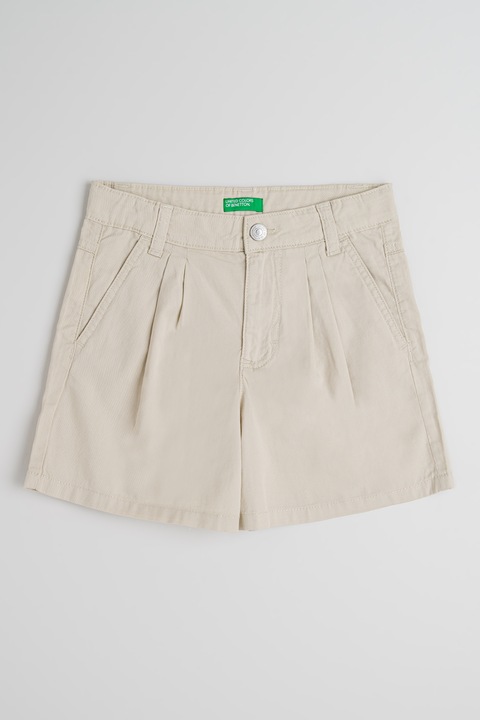 United Colors of Benetton, Pantaloni scurti cu pliuri, Maro nisip