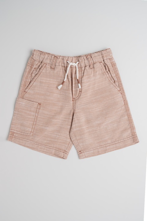 United Colors of Benetton, Pantaloni scurti cargo cu snur, Maro melange