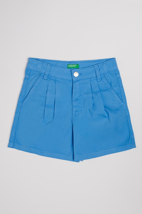 United Colors of Benetton, Pantaloni scurti cu pliuri, Albastru lavanda
