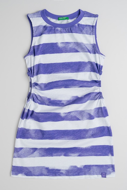 United Colors of Benetton, Pamutruha oldalsó kivágásokkal, Fehér/Ametisztlila