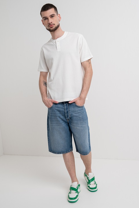 United Colors of Benetton, Tricou regular-fit din bumbac, Alb optic