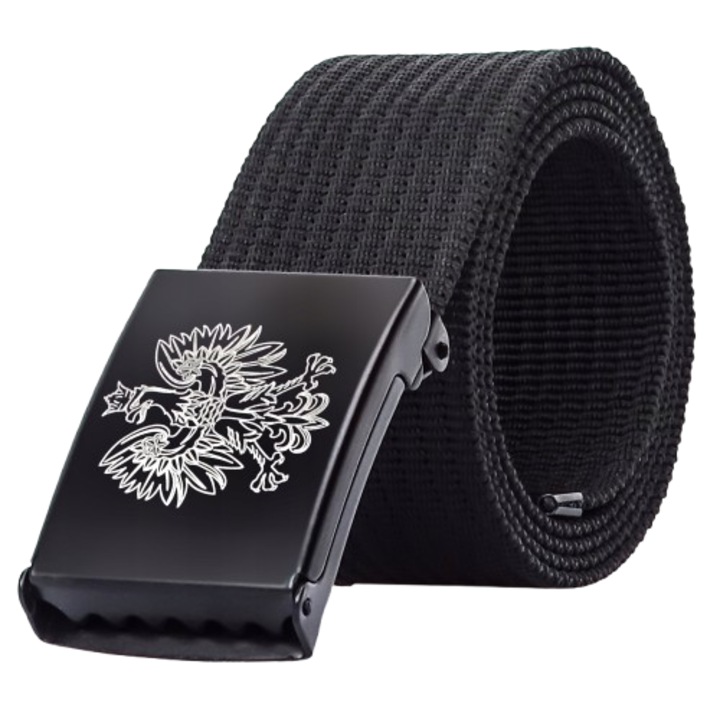 Curea barbati, Textil, Negru, Gracio PP-51, Negru, 155