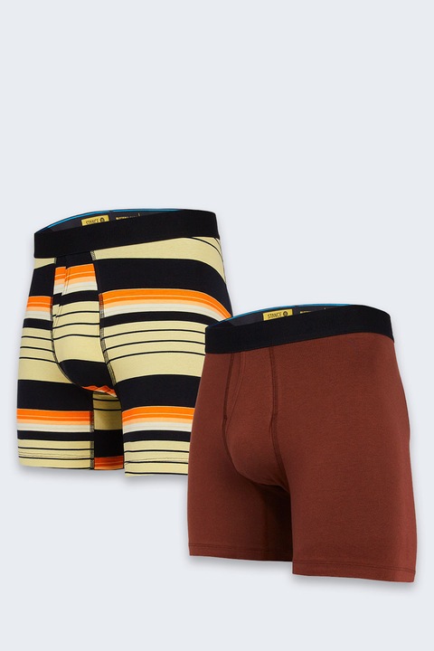 Комплект от 2 чифта боксерки Stance Standard, памучни, с ластик на талията, многоцветни