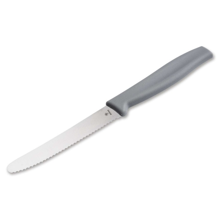 Cutit universal Boker, lama din otel inoxidabil, maner ergonomic, gri