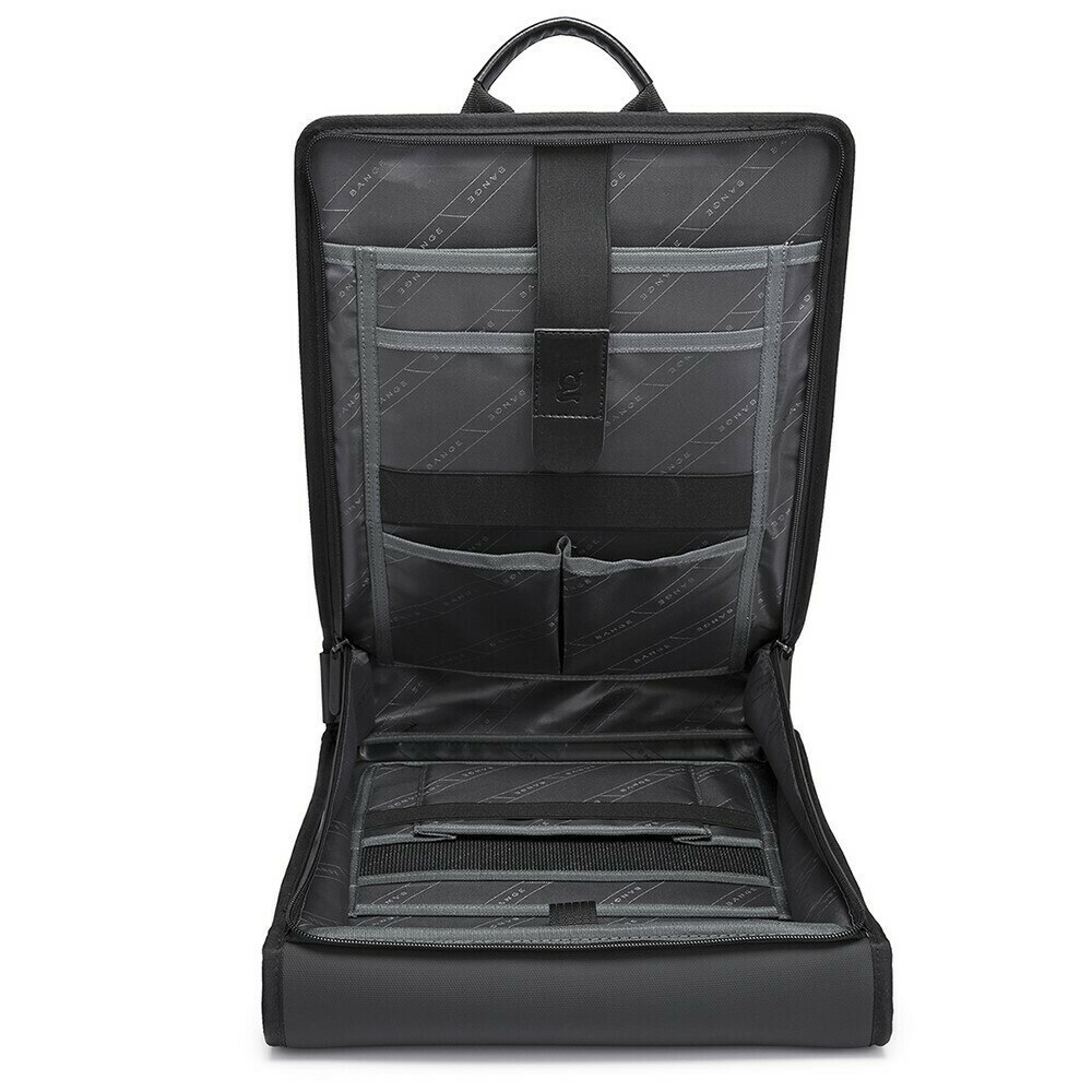 Rucsac impermeabil pentru laptop 14”, capacitate 11L, bretele ajustabile, design elegant, negru - BANGE
