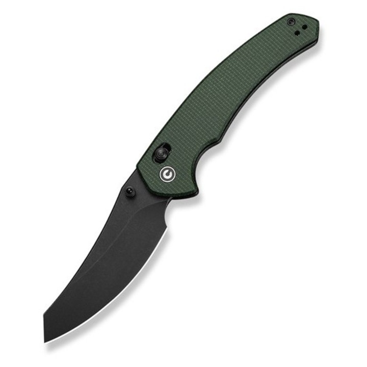 Cutit CIVIVI Sixgill Nitro-V, Micarta verde, 8.5cm, cu clip reversibil
