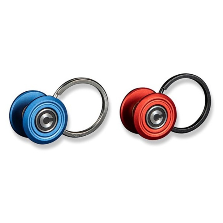 Set 2 brelocuri, CIVIVI, aluminiu, rosu/albastru