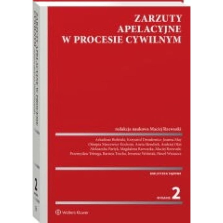 Zarzuti apelative in procesul civil, Wolters Kluwer Polska, 2023