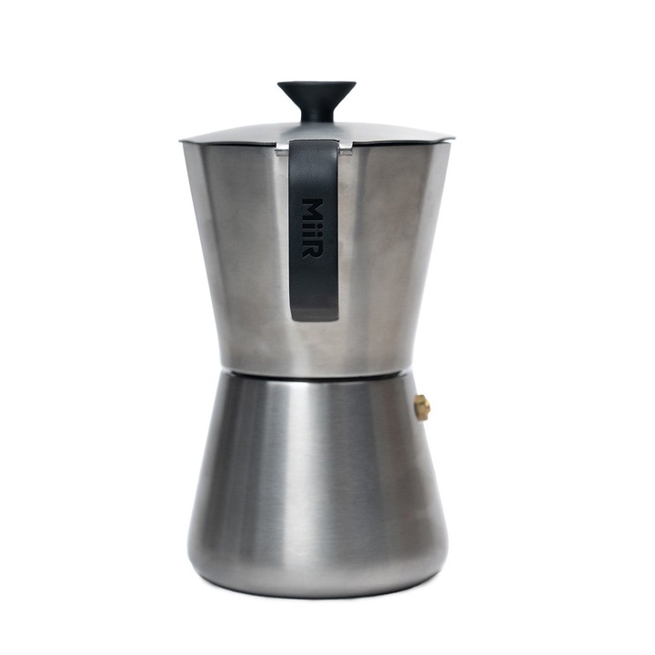 Cafetera MiiR New Standard Moka Pot 300ml, inox, pentru 6 portii