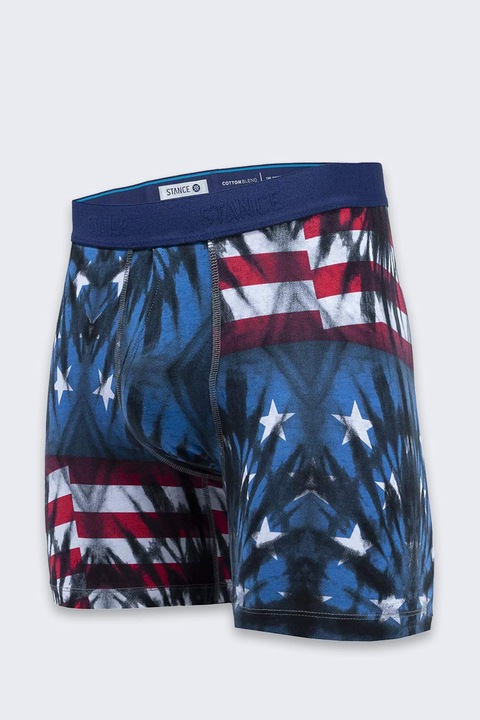 Боксерки Stance Banner, памучни, еластична талия, сини