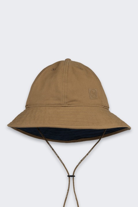 Шапка тип „буф“, асиметрична, 100% памук, UV защита UPF 50, бежова