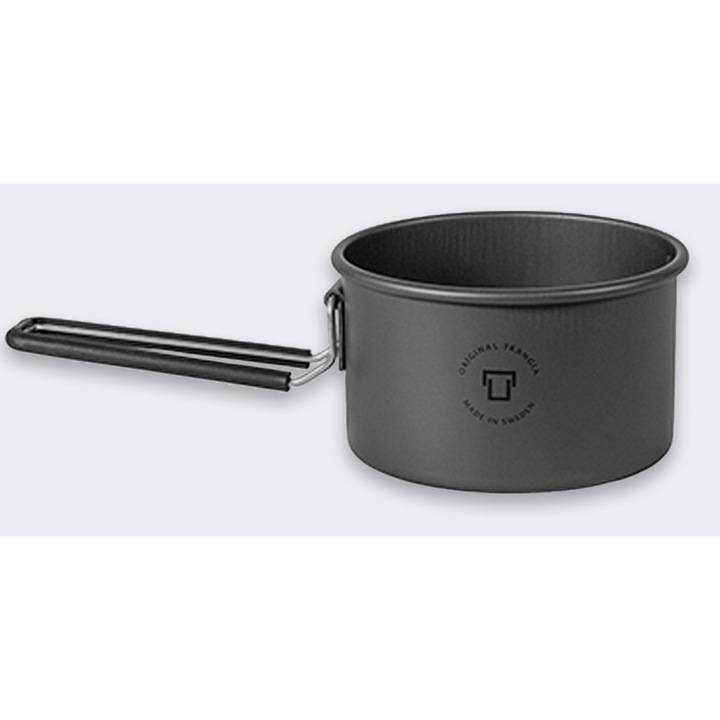 Cana Trangia T-Cup HA, 0,5 litri, aluminiu, 11,2x8,3cm, pentru 1-2 persoane, negru