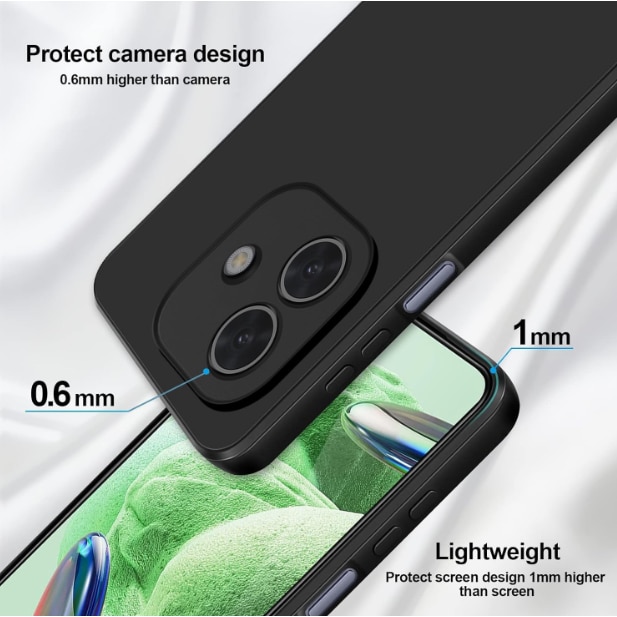 Husa telefon compatibila cu Oppo A40 4G / A40M 4G / A60 5G, Soft Silicone Premium, Anti-Soc, Protectie camera, Microfibra interior ( catifea ), Margini Ridicate pentru Protectia Ecranului, Negru