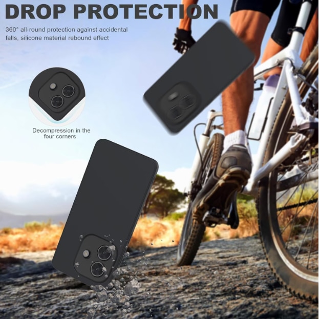 Husa telefon compatibila cu Oppo A40 4G / A40M 4G / A60 5G, Soft Silicone Premium, Anti-Soc, Protectie camera, Microfibra interior ( catifea ), Margini Ridicate pentru Protectia Ecranului, Negru