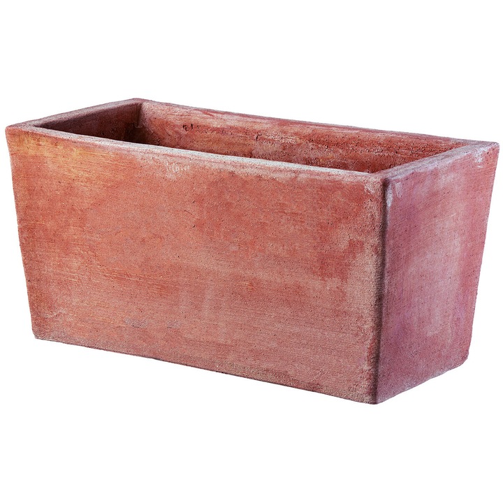 Jardiniera ceramica Cassetta Rettangolare, Antico Mestiere, 50 cm