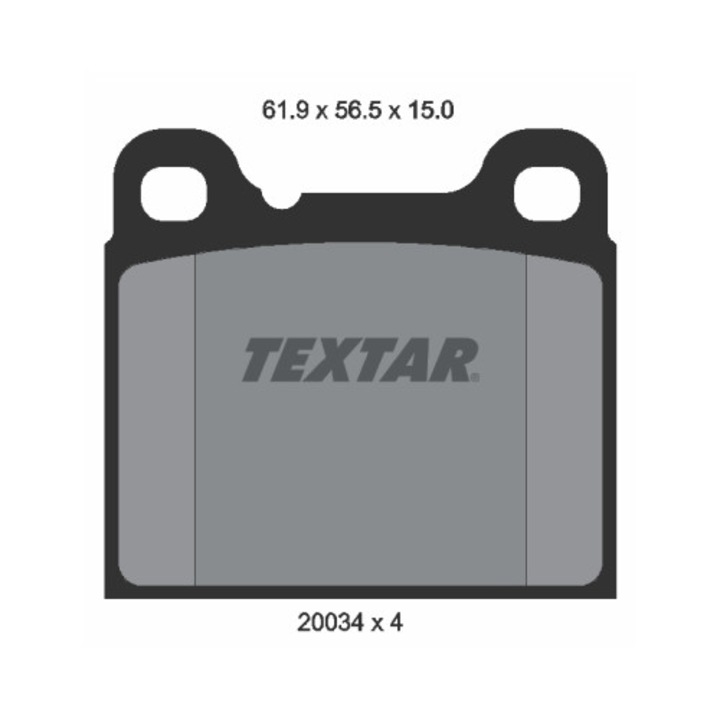 Fékbetétek, Textar, 2003402, 61,9x15x56,5 mm, 0,67 kg