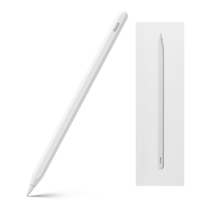 Stylus pen ECOBOX Bluetooth, alb, tip D, port de incarcare TYPE-C