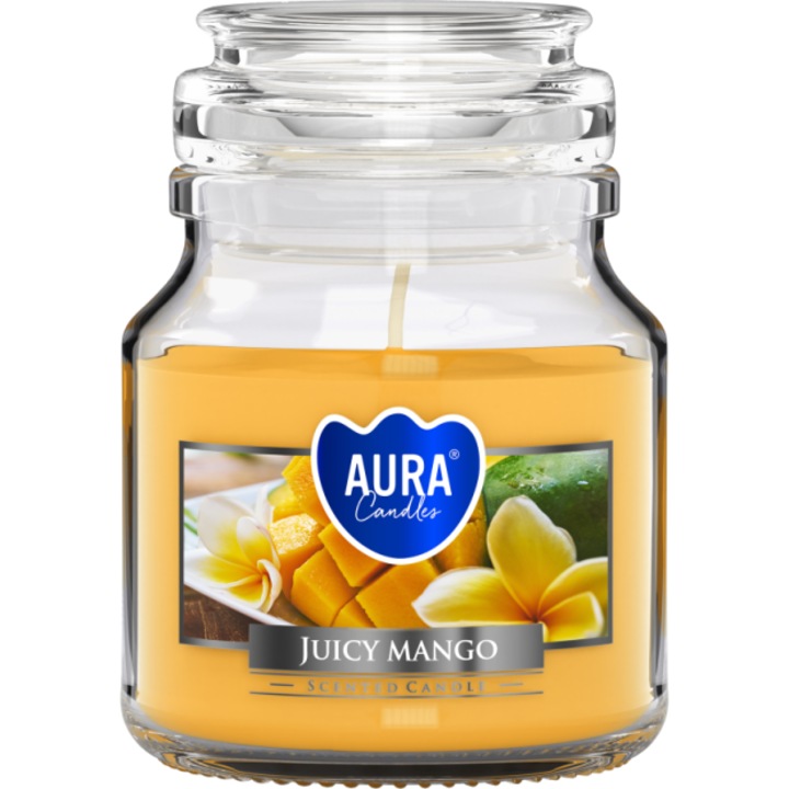 Ароматна свещ MALA BISPOL, манго, 28 часа, с капак