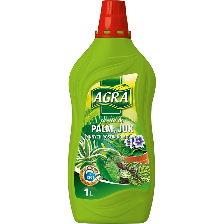 Îngrășământ pentru palmieri Agra, 1L, organic-mineral, 4% azot, 3% fosfor, 3% potasiu