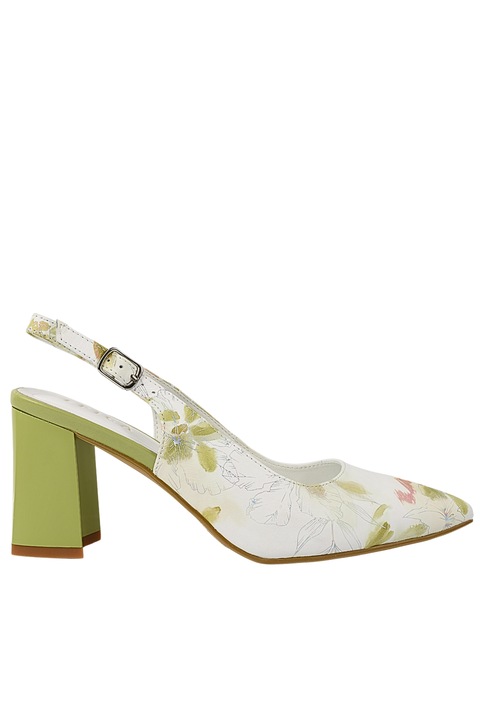 Pantofi eleganti, dama, EPICA, JI60054B verde, piele naturala JI60054B, Verde