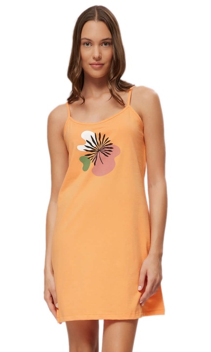 Pijamale dama, Minerva, Safari, galben, bumbac moale