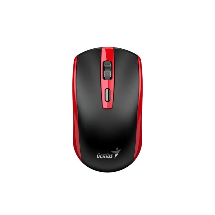 Mouse wireless Genius ECO-8150, 1200DPI, negru/rosu
