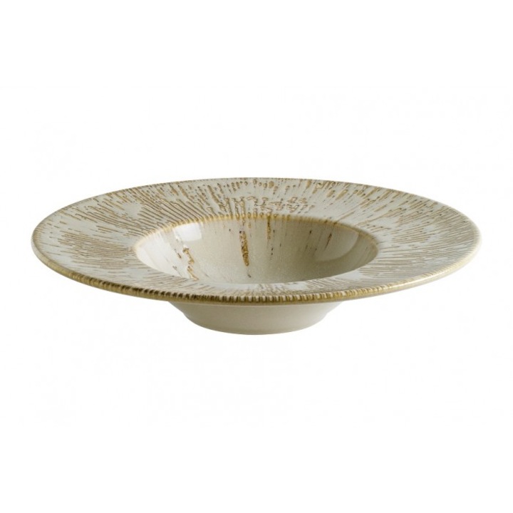BONNA SNELL SAND Porcelán tészta mélytányér, D28cm, 400ml, bézs (S-SAN SNL BNC 28CK)
